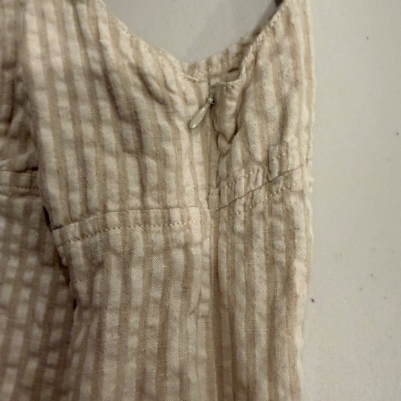 Tan/White Striped Urban Outfitters Mini Dress - Small - Picture 3 of 3
